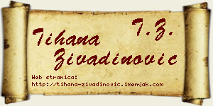 Tihana Živadinović vizit kartica